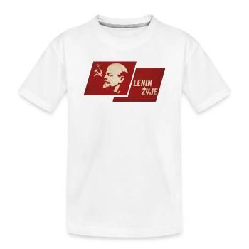 Lenin lebt - Kinder Premium Bio T-Shirt - Weiß - Vorne