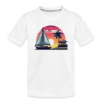 Sommer - Kinder Premium Bio T-Shirt - Weiß - Vorne