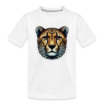 Guépard - T-shirt bio Premium Enfant - blanc - Devant