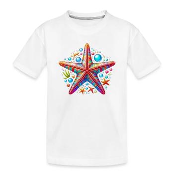 Étoile de mer - T-shirt bio Premium Enfant - blanc - Devant