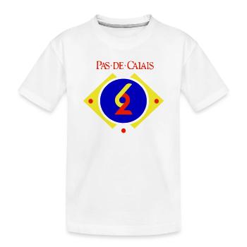 Pas de Calais - Kids' Premium Organic T-Shirt - white - Front