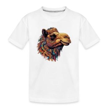 Chameau - T-shirt bio Premium Enfant - blanc - Devant