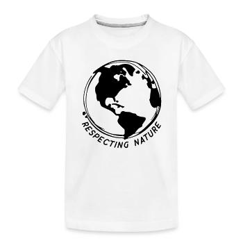 Respecter la nature - T-shirt bio Premium Enfant - blanc - Devant