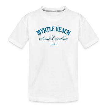 Myrtle Beach South Carolina Retro-Design - Kinder Premium Bio T-Shirt - Weiß - Vorne