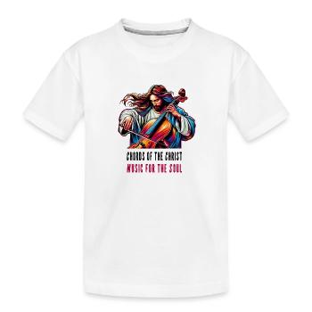 Akkorde des Christus Musik für die Seele - Kinder Premium Bio T-Shirt - Weiß - Vorne