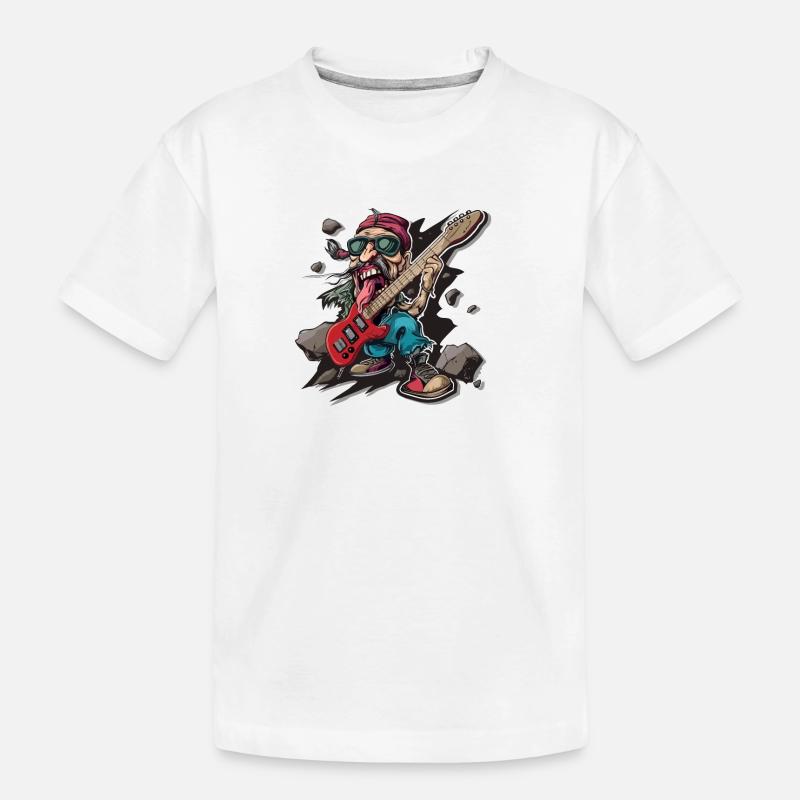Rock - Rock and Roll - Kinder Premium Bio T-Shirt - Weiß