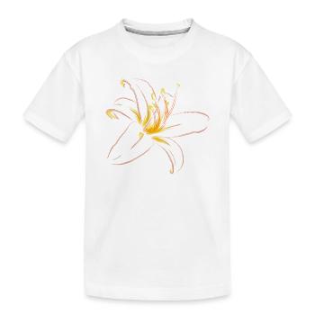 LYS ROSE CLAIR - T-shirt bio Premium Enfant - blanc - Devant