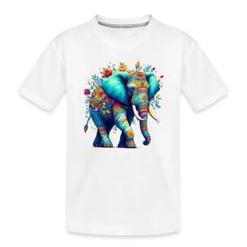 Éléphant - T-shirt bio Premium Enfant - blanc - Devant