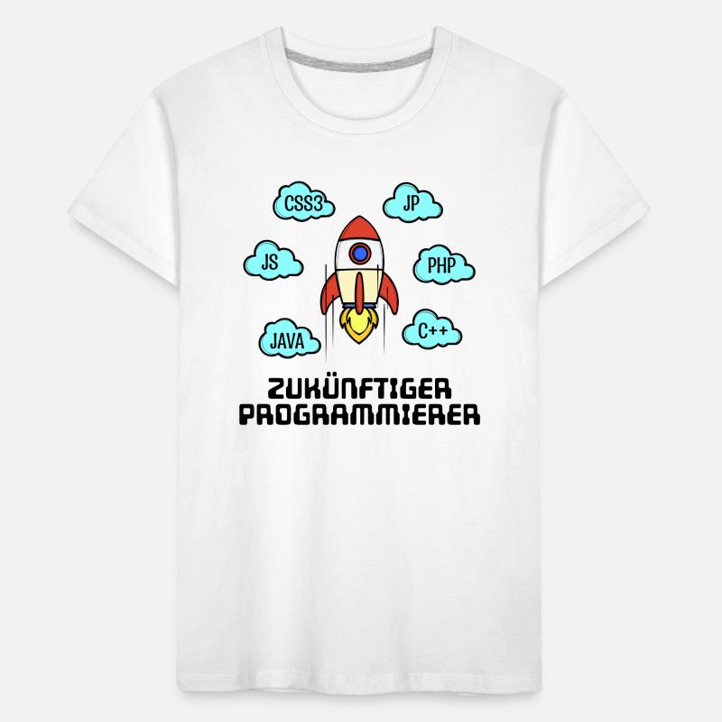 Développeur de code CSS Programmeur C++ Java Php T-shirt bio Premium Enfant