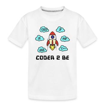 Open Source Developer Css C++ Php Java Coden - Kinder Premium Bio T-Shirt - Weiß - Vorne