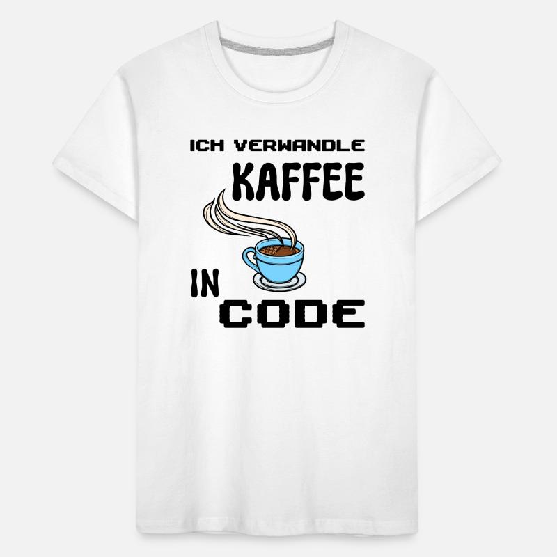 Coden Computerfreak Developer Statement Nerd Kinder Premium Bio T-Shirt