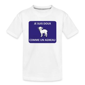 Gentle as a lamb - Kids' Premium Organic T-Shirt - white - Front