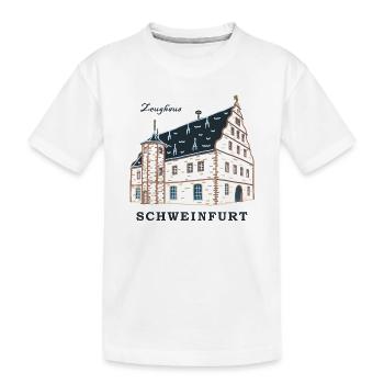 Schweinfurt, Dessin Zeughaus, Franconie, Bavière - T-shirt bio Premium Enfant - blanc - Devant