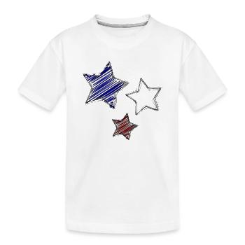 ETOILE. ETOILES. FÊTE. ANNIVERSAIRE. NOËL - T-shirt bio Premium Enfant - blanc - Devant