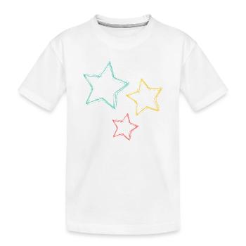 ETOILE. STAR. ETOILES. FÊTE. ANNIVERSAIRE. NOËL - T-shirt bio Premium Enfant - blanc - Devant