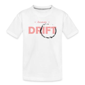 Team Drift Rose - Kinder Premium Bio T-Shirt - Weiß - Vorne