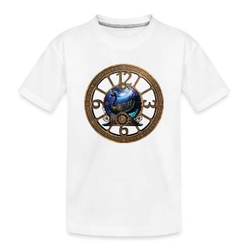 Cygne Steampunk Noir - T-shirt bio Premium Enfant - blanc - Devant