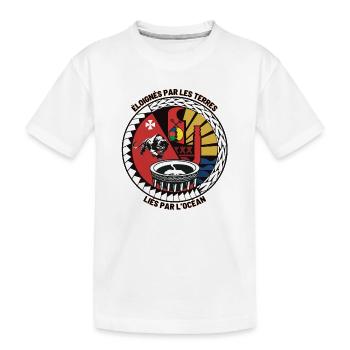 Emblème culturel indigène et maritime - T-shirt bio Premium Enfant - blanc - Devant