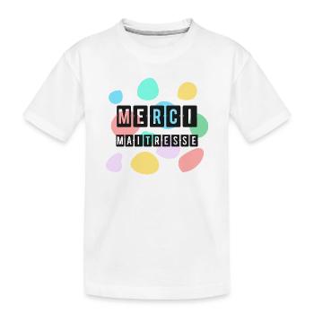 GELIEBTE. VIELEN DANK. DANKE HERRIN - Kinder Premium Bio T-Shirt - Weiß - Vorne