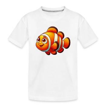 Poisson-clown - T-shirt bio Premium Enfant - blanc - Devant