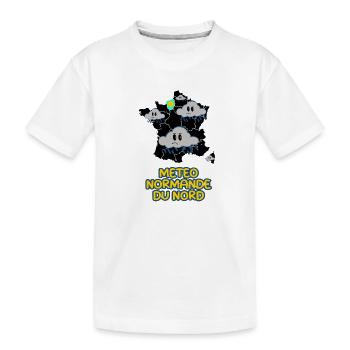 Météo normande du nord - T-shirt bio Premium Enfant - blanc - Devant