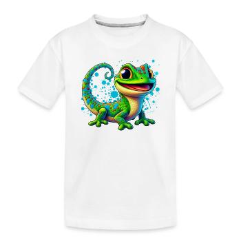 Gecko - T-shirt bio Premium Enfant - blanc - Devant