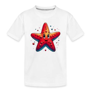 Étoile de mer - T-shirt bio Premium Enfant - blanc - Devant