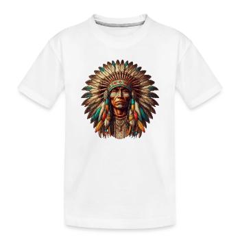 Amérindien Américain - T-shirt bio Premium Enfant - blanc - Devant