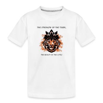 Tiger Lotus India - T-shirt bio Premium Enfant - blanc - Devant