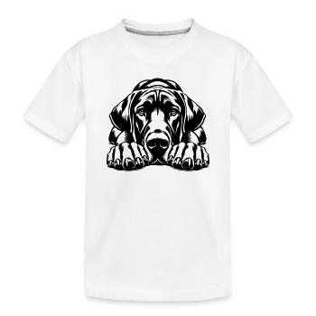Dogue allemand - T-shirt bio Premium Enfant - blanc - Devant