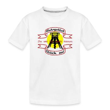 Zeche Förderturm im Ruhrgebiet - Kinder Premium Bio T-Shirt - Weiß - Vorne