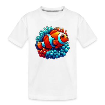 Clownfische - Kinder Premium Bio T-Shirt - Weiß - Vorne