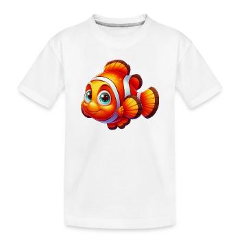 Poisson-clown - T-shirt bio Premium Enfant - blanc - Devant