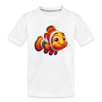 Clownfische - Kinder Premium Bio T-Shirt - Weiß - Vorne