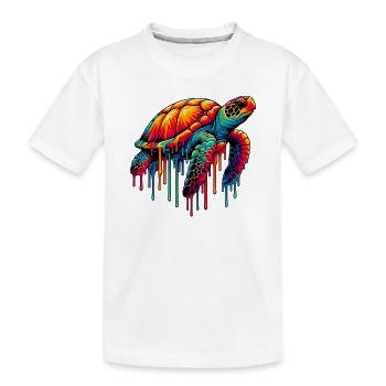 Tortue - T-shirt bio Premium Enfant - blanc - Devant