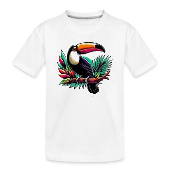 Toucan - T-shirt bio Premium Enfant - blanc - Devant