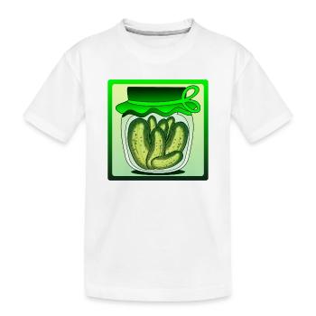 GEWÜRZGURKEN ESSIGGURKEN GURKENSALAT GURKE - Kinder Premium Bio T-Shirt - Weiß - Vorne