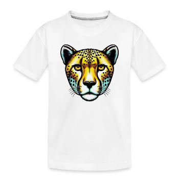 Guépard - T-shirt bio Premium Enfant - blanc - Devant