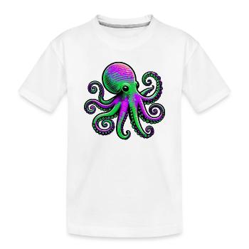 Pieuvre - T-shirt bio Premium Enfant - blanc - Devant