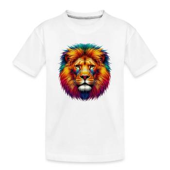 Lion - T-shirt bio Premium Enfant - blanc - Devant