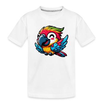 Perroquet - T-shirt bio Premium Enfant - blanc - Devant