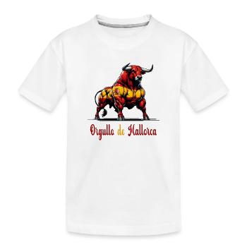 Le design du drapeau de Pride Mallorca - T-shirt bio Premium Enfant - blanc - Devant