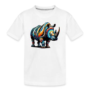 Rhinocéros - T-shirt bio Premium Enfant - blanc - Devant