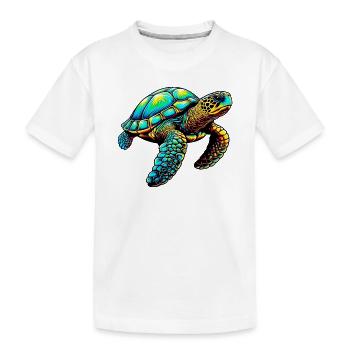 Tortue - T-shirt bio Premium Enfant - blanc - Devant