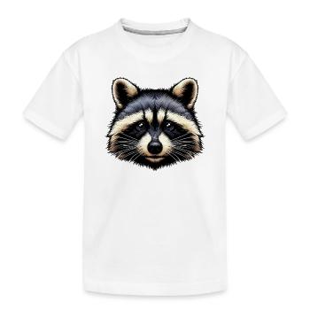 Raton laveur - T-shirt bio Premium Enfant - blanc - Devant