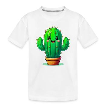 Cactus - Kids' Premium Organic T-Shirt - white - Front