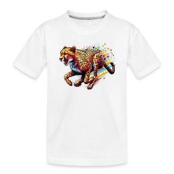 Guépard - T-shirt bio Premium Enfant - blanc - Devant