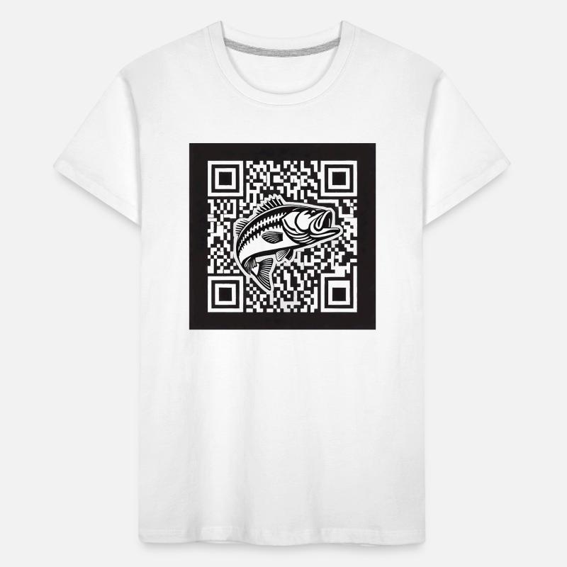 Barsch QR Code Design Kinder Premium Bio T-Shirt