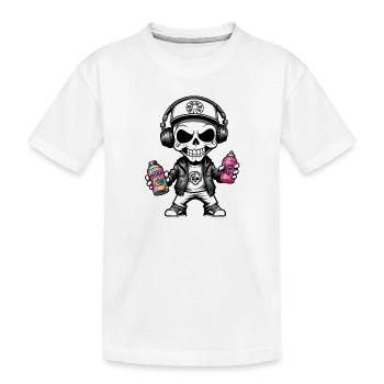 Graffiti Sprayer - Kinder Premium Bio T-Shirt - Weiß - Vorne