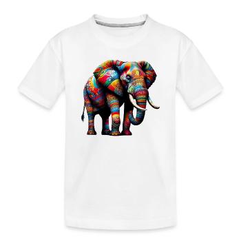Éléphant - T-shirt bio Premium Enfant - blanc - Devant